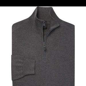 Jos A. Bank gray quarter zip